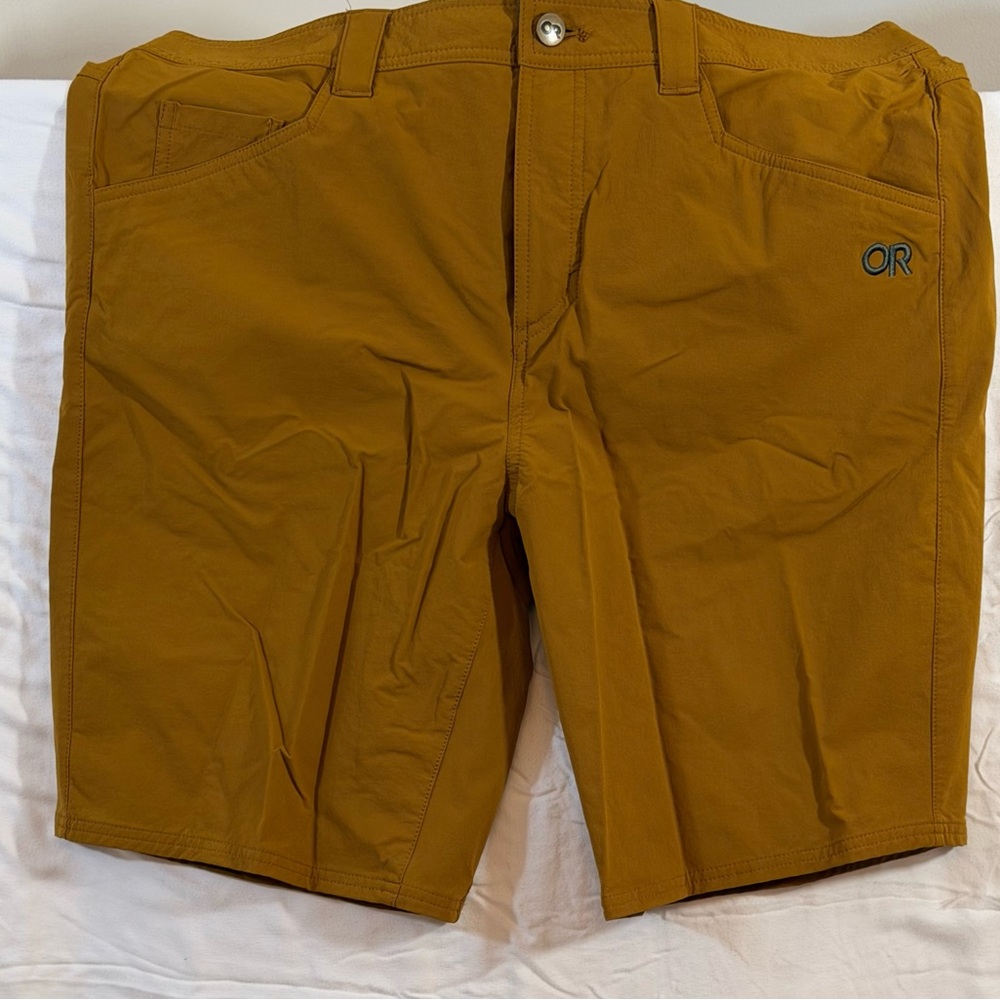 Outdoor Research Voodoo Shorts Men’s 38 Tan Stretch Climbing Hiking Casual